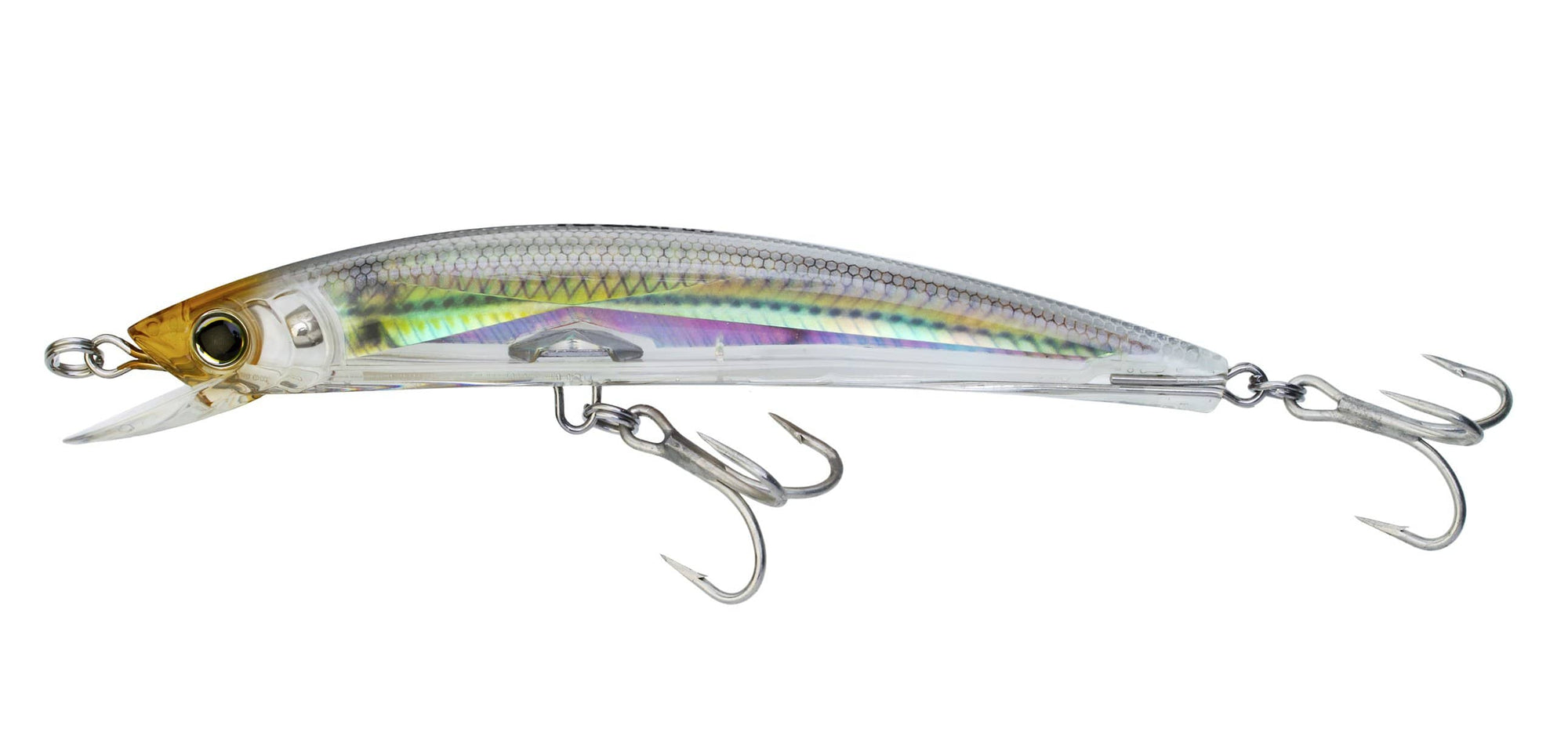 Yo-Zuri Crystal 3D Minnows 3.5" (90mm) - 1/4oz - Floating / Silver Black