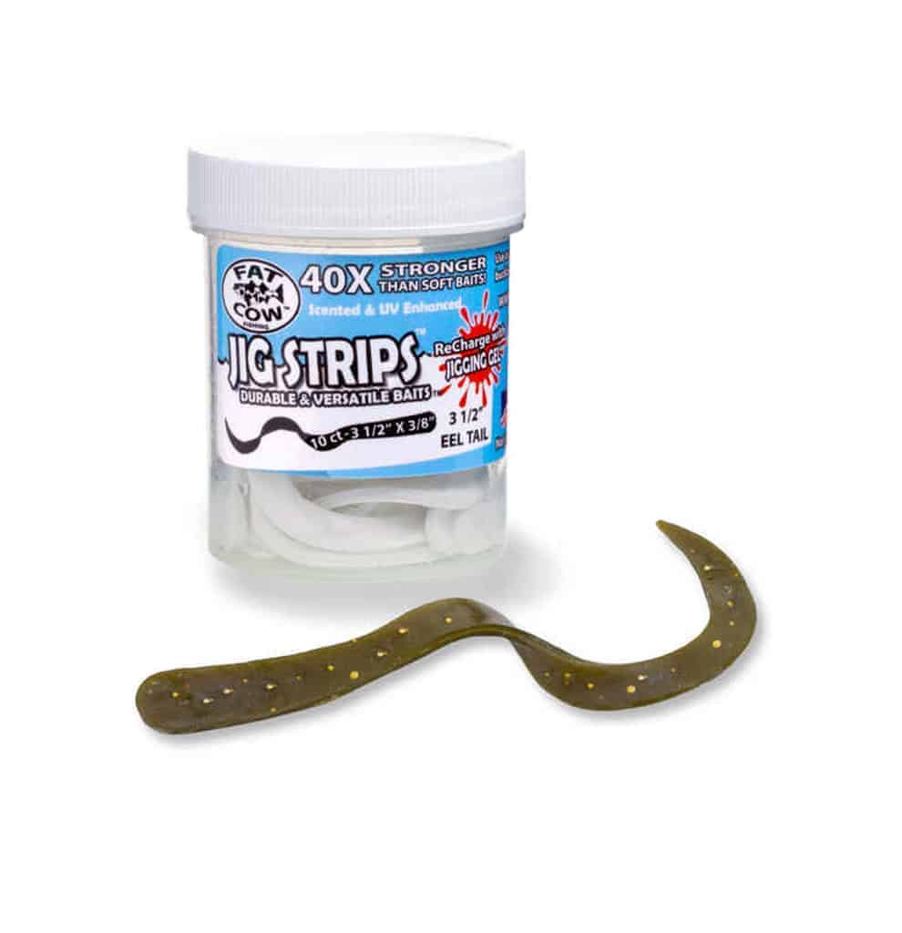 Fat Cow Eel Tail Jig Strips 3.5&quot; / Sand Eel