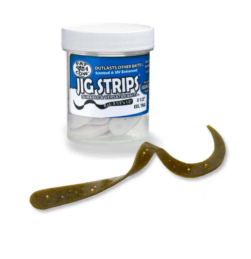 Fat Cow Eel Tail Jig Strips 5.5&quot; / Sand Eel