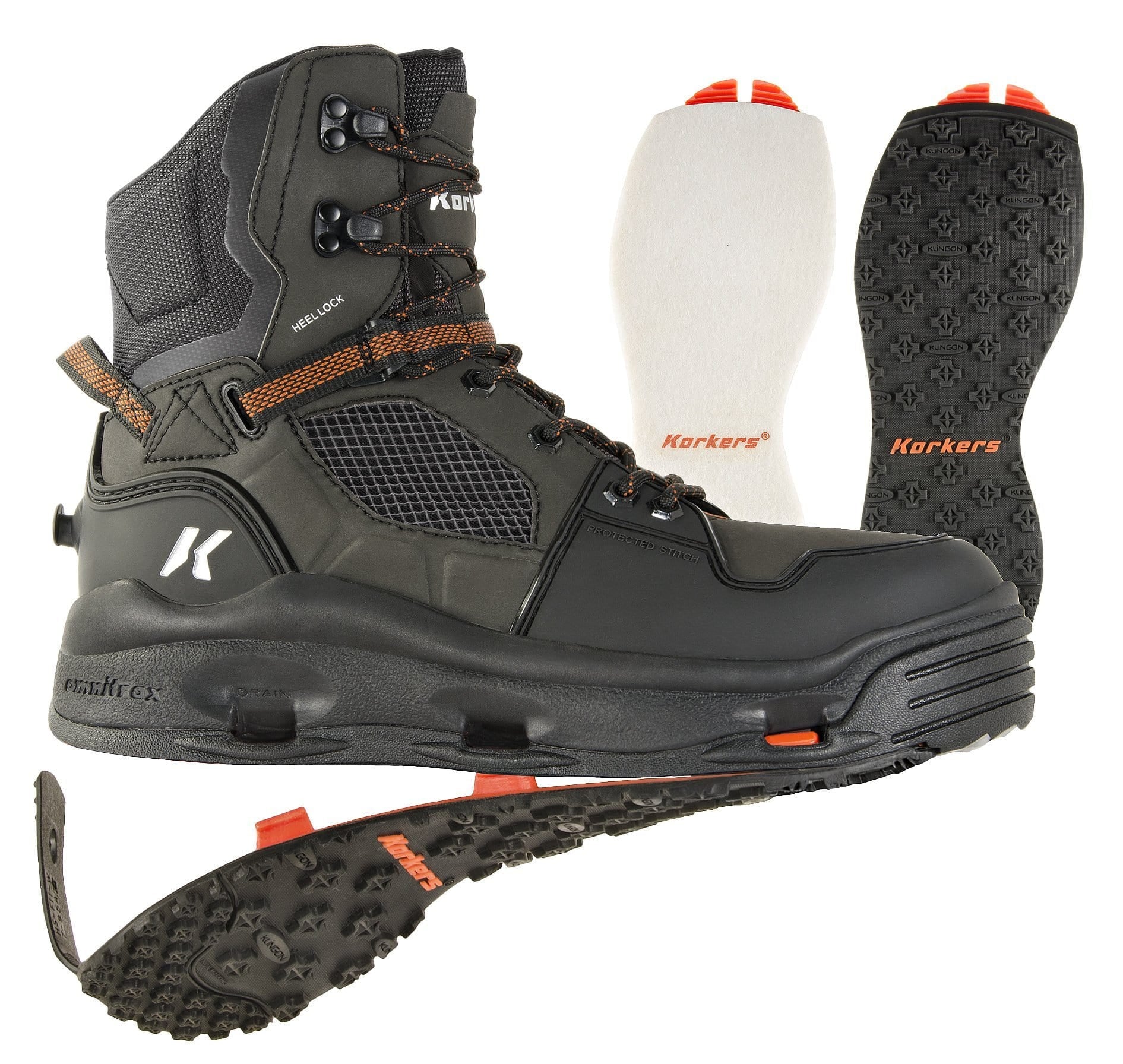 Korkers Terror Ridge Wading Boot (Felt & Cling on Soles)