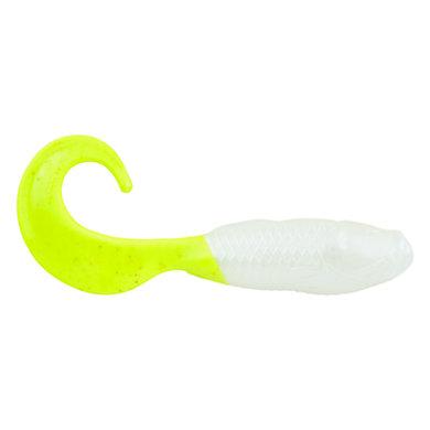Berkley Gulp! Saltwater Swimming Mullet 4&quot; - Half Pint / Pearl White/Chartreuse