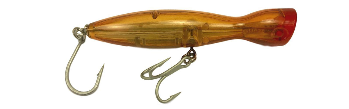 Super Strike Heavy Little Neck Poppers 2 3/4 oz / Transparent Amber