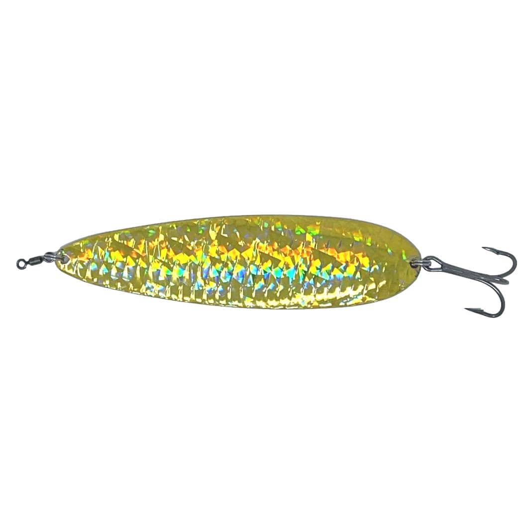 Ben Parker Magnum Flutter Spoons - Saltwater Grade 8&quot; - 3.5oz / Shattered Glass Gold