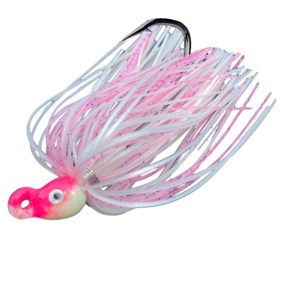 Backwater Custom Baits Poison Tail Jigs (1/4oz Teasers) Pink Shine
