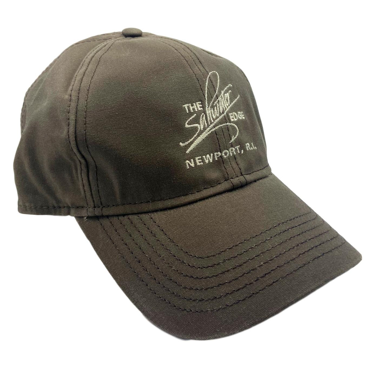 Saltwater Edge Logo Drake Oilskin Cap (Brown)