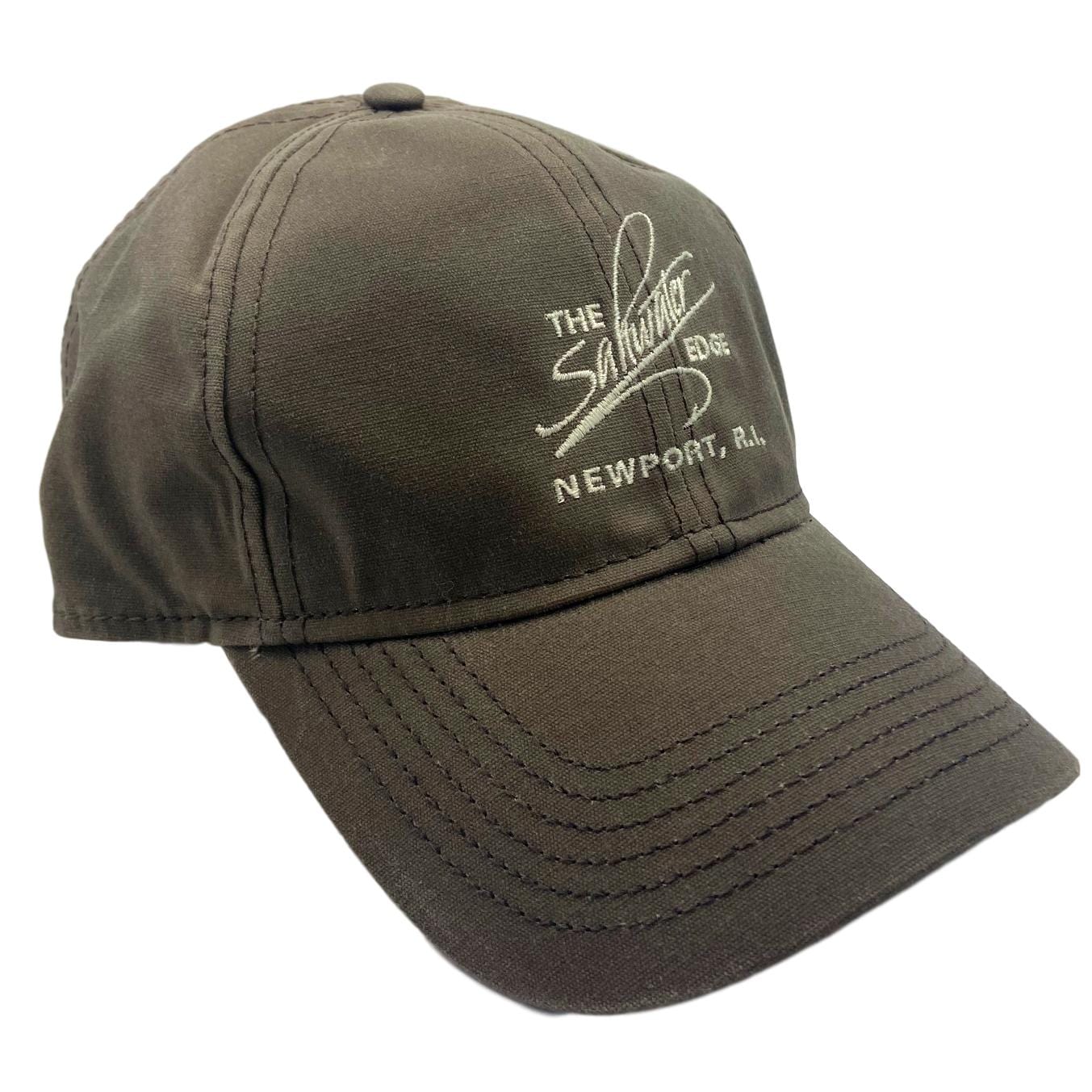 Saltwater Edge Logo Drake Oilskin Cap (Brown)