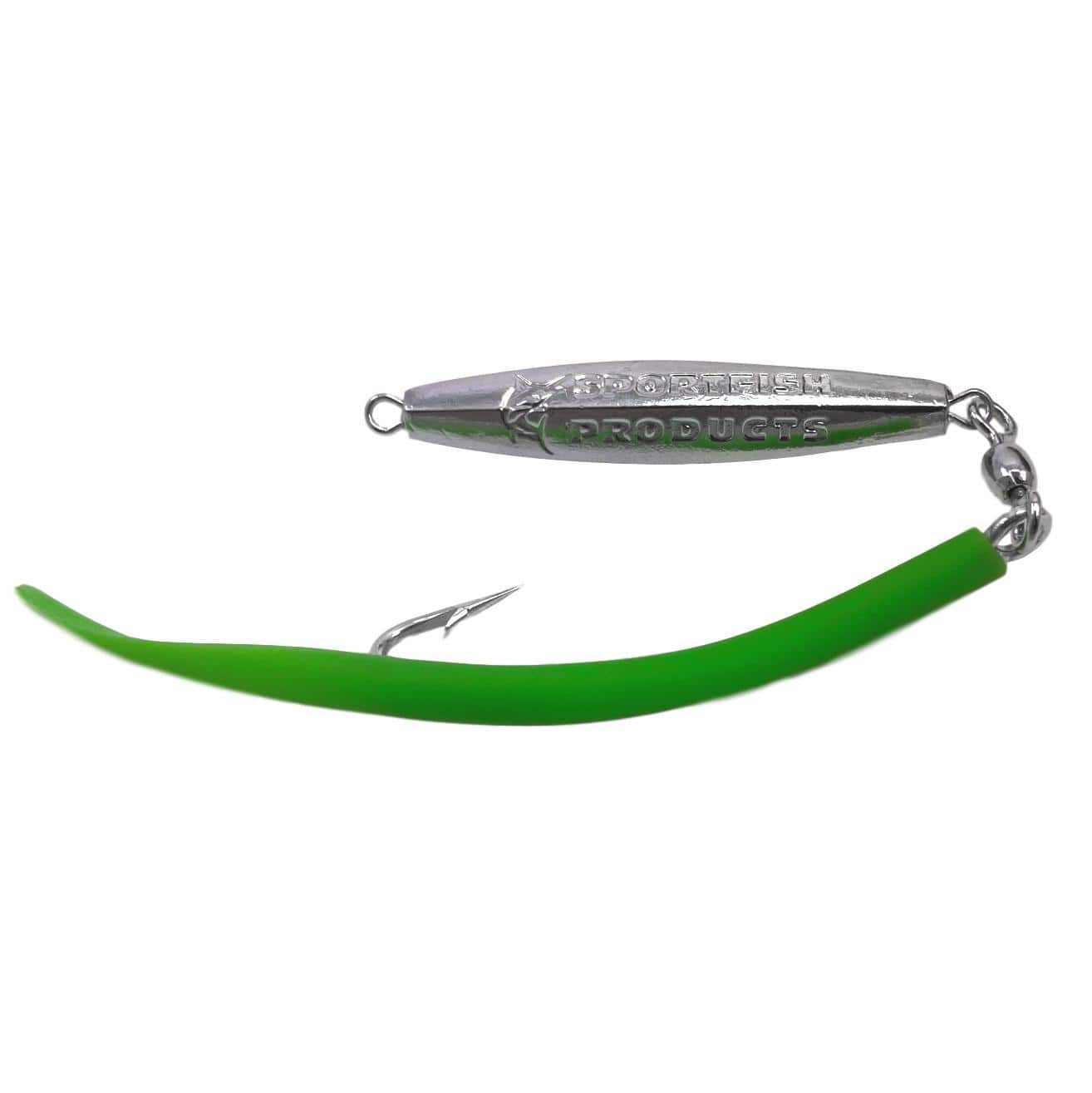 Sportfish Products Ava Jigs 1 oz - 6/0 / Bright Red Tube Tail