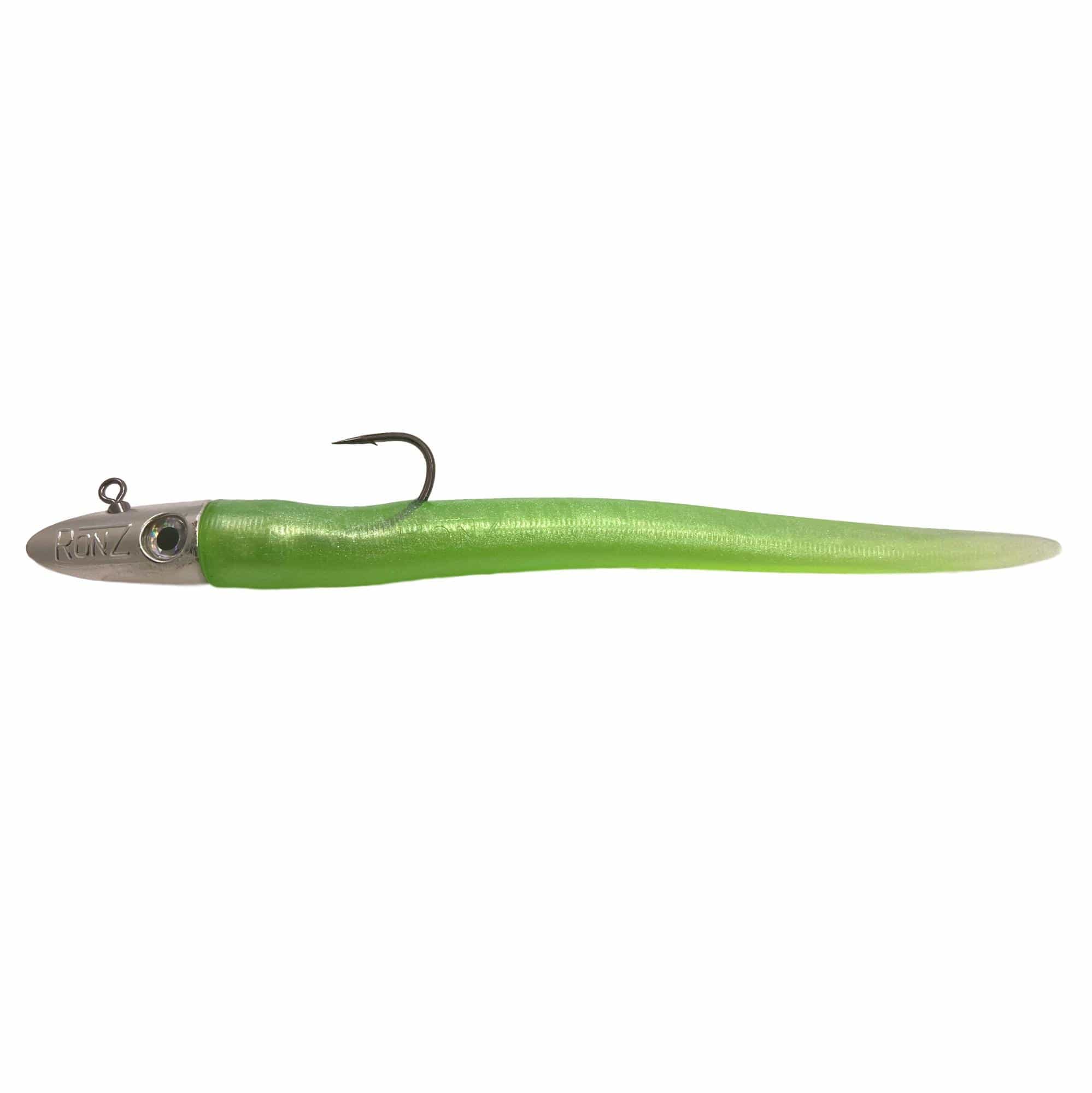 RonZ Big Game Series Rigged Soft Baits 8" - 1.75oz Big Game Series HD / White Pearl