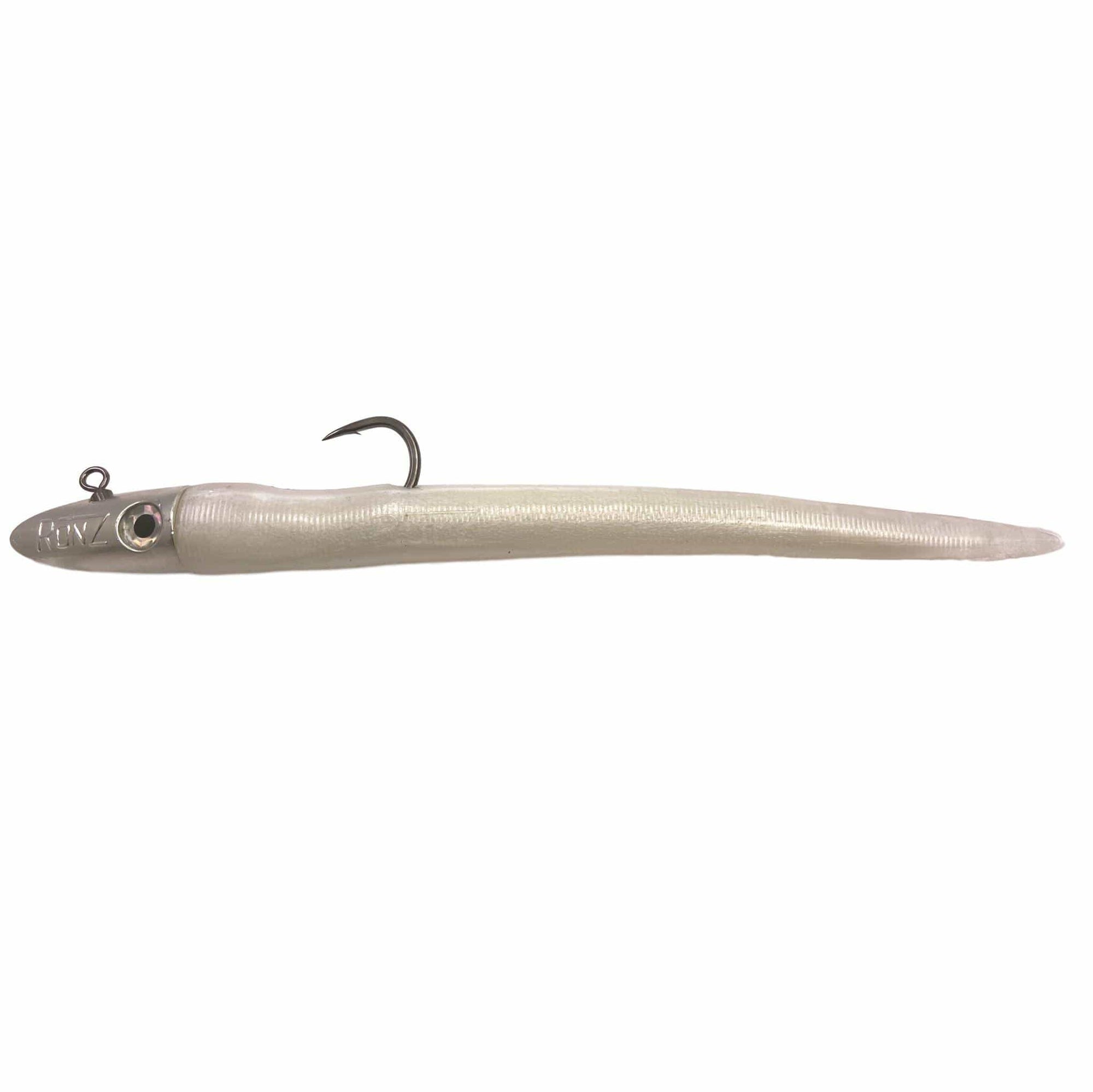 RonZ Big Game Series Rigged Soft Baits 8" - 1.75oz Big Game Series HD / White Pearl
