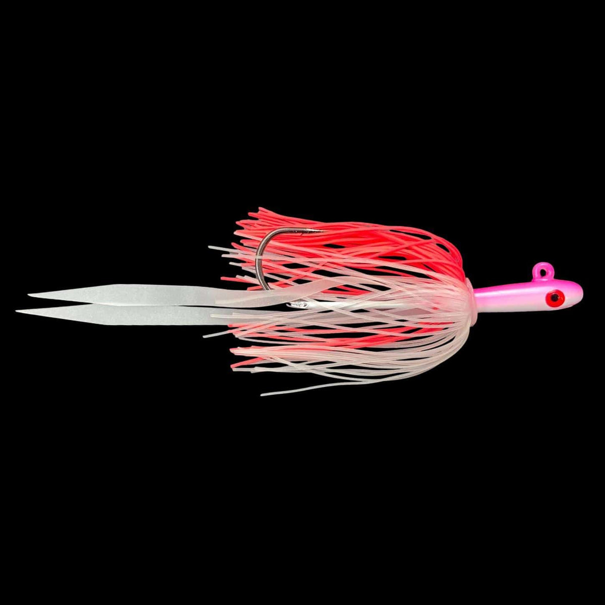 Tsunami Glass Minnow w/ Silicone Skirt Pink/White
