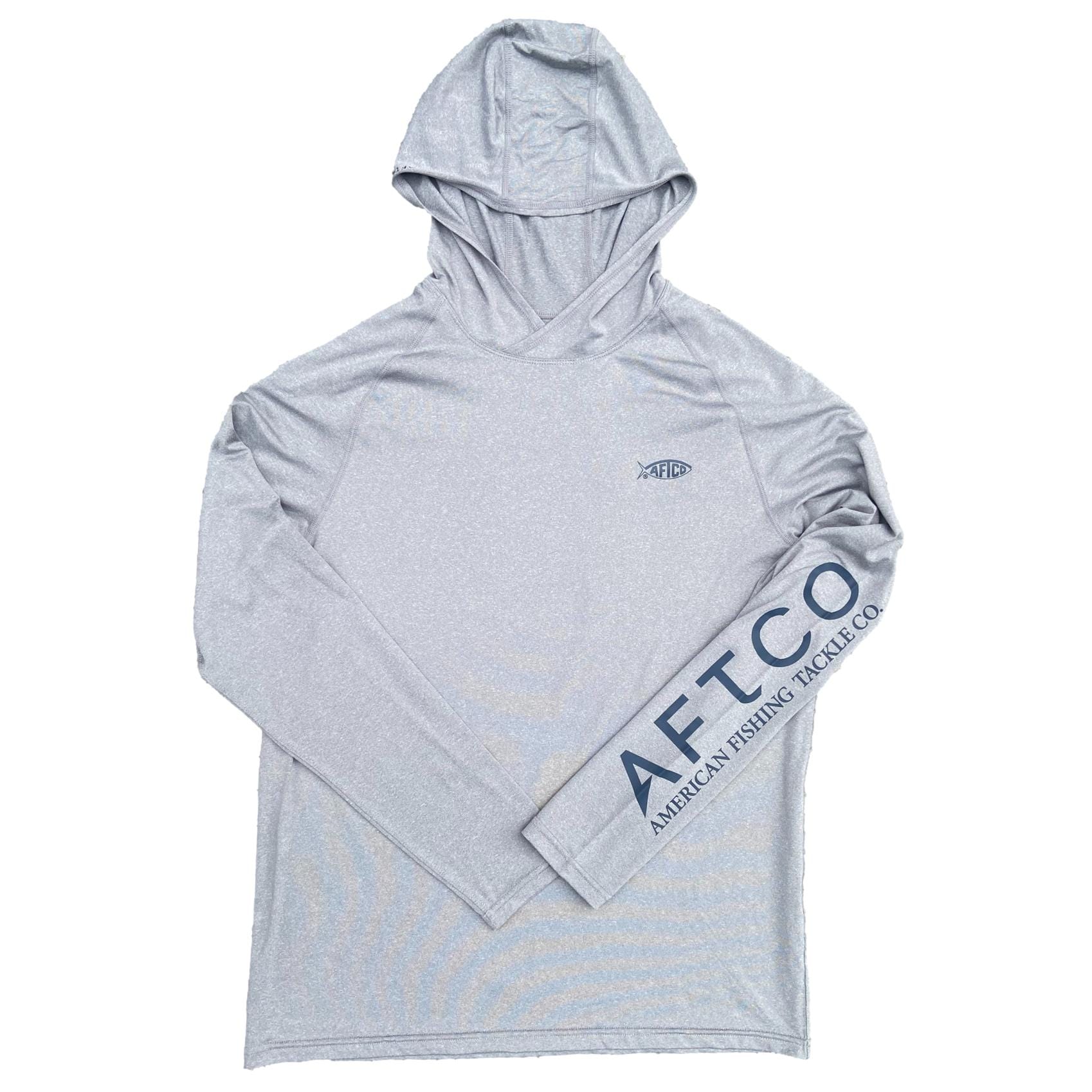 SWE Bluefin Stencil Long Sleeve Performance Hoodie - by Aftco
