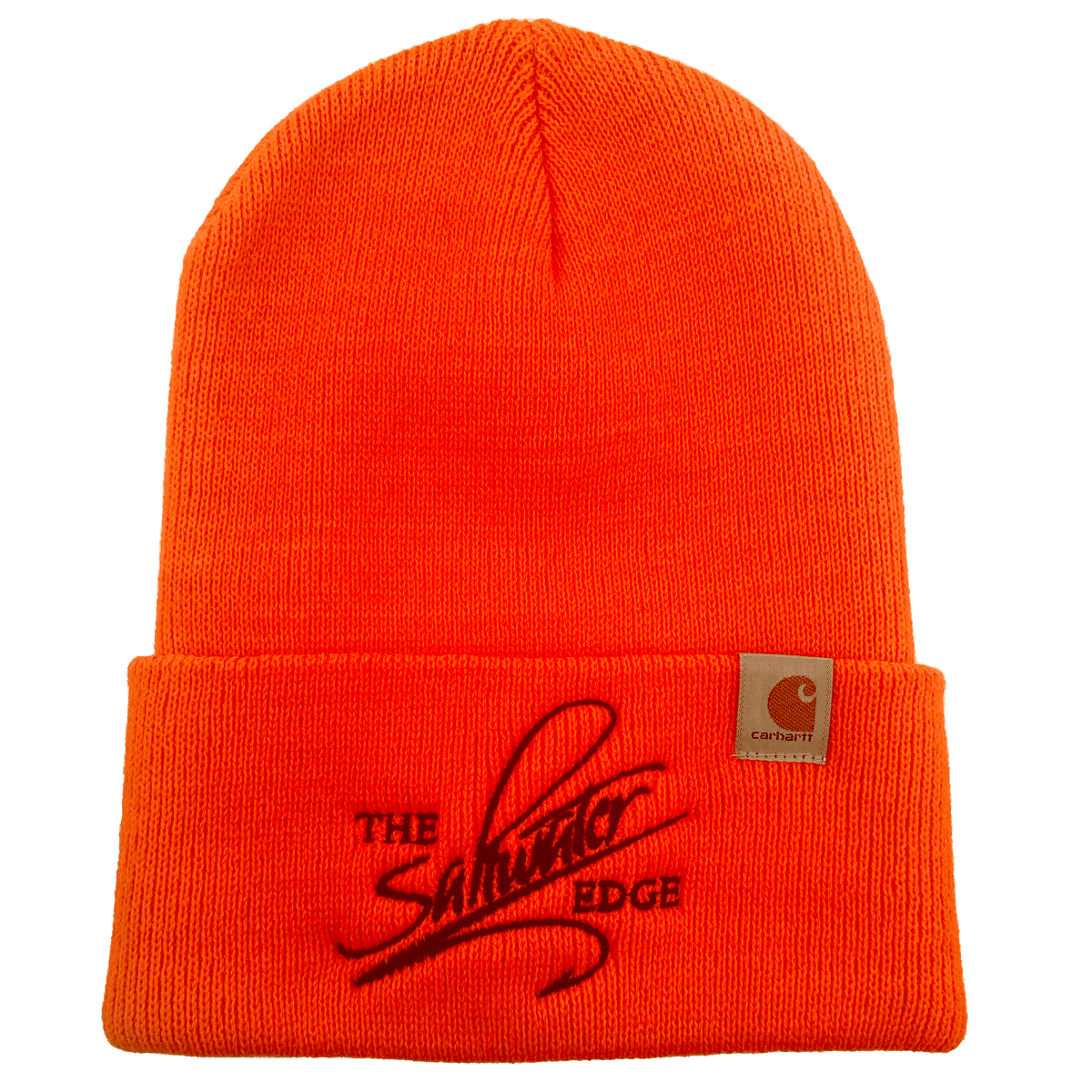 SWE Watch Cap Beanie Brite Orange/Black Lettering
