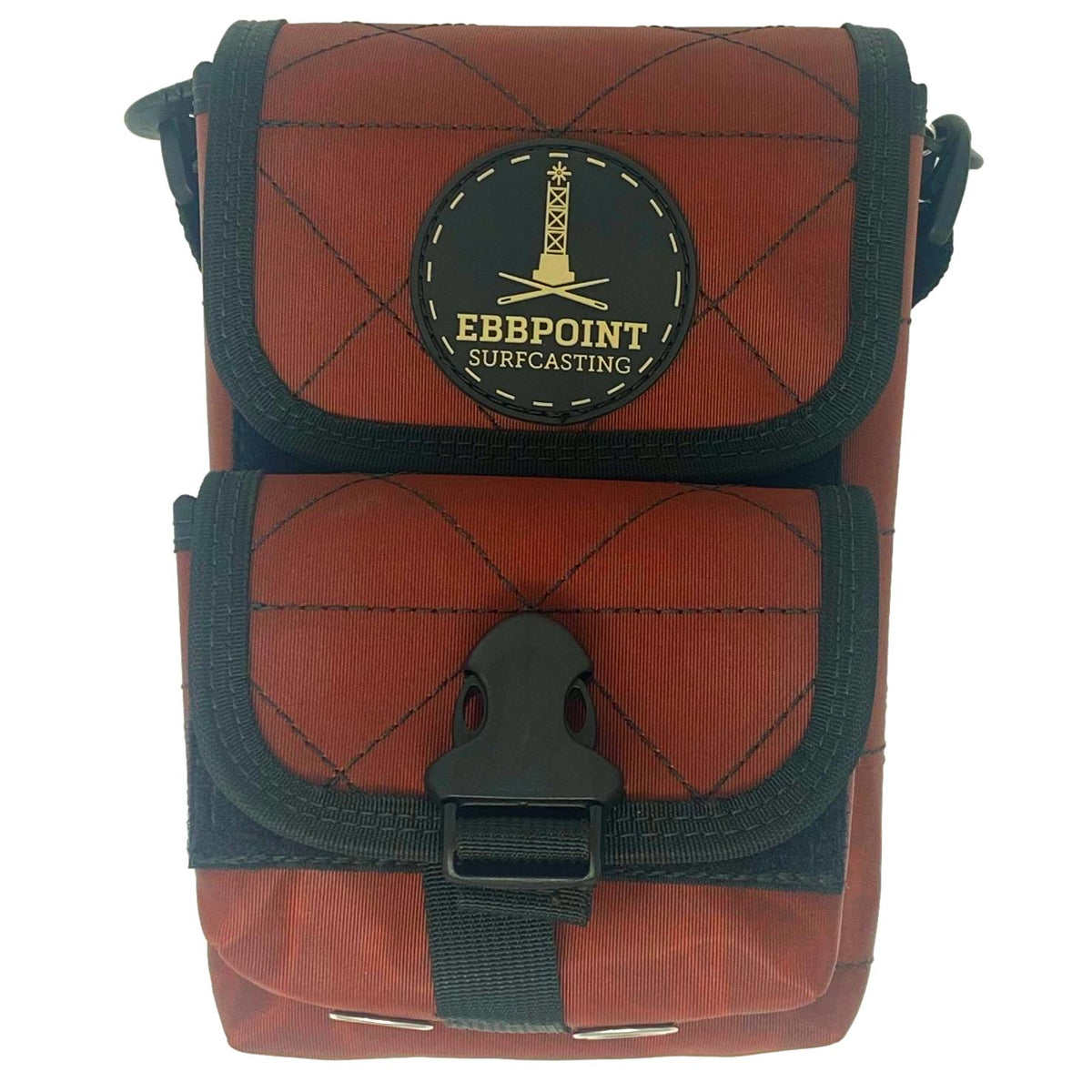 Ebbpoint Surfcasting &quot;Beach Walker&quot; Surf Bags - Diamond Stitched Maroon/Black