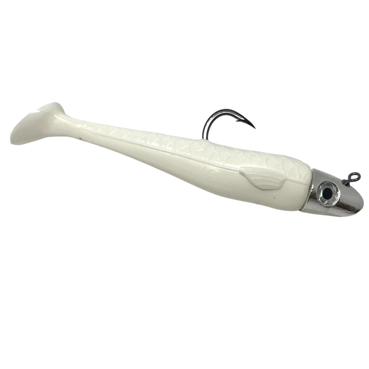 RonZ Z-Fin Big Game Series HD Rigged Sand Eel White