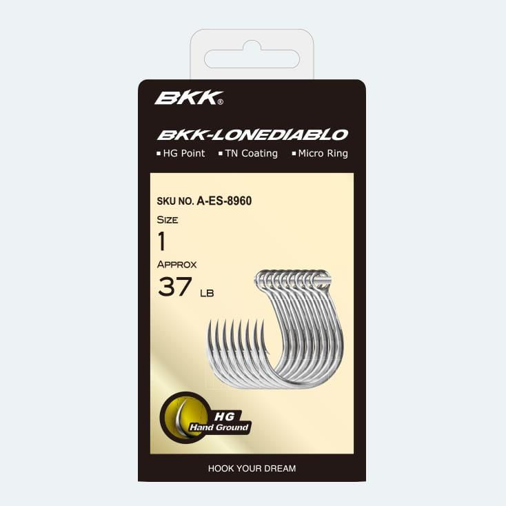 BKK Lonediablo Inline Single Hooks #1 (8pk)