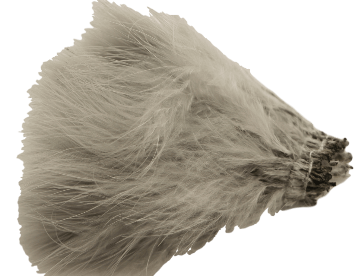 Marabou Strung Blood Quills Gray