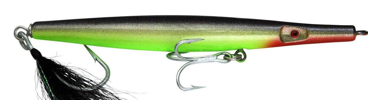 Super Strike Heavy Super &quot;N&quot; Fish Needlefish 1.7 oz / Black/Chartreuse