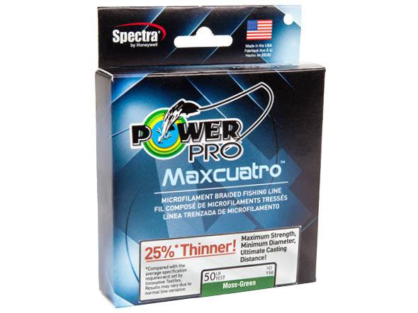 Power Pro Maxcuatro Braided Line - Moss Green