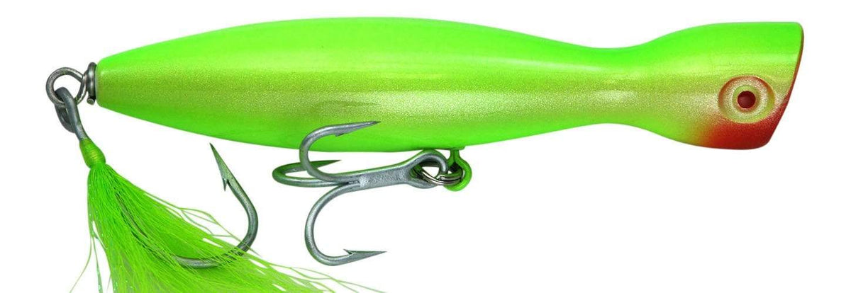 Super Strike Heavy Little Neck Poppers 2 3/4 oz / All Chartreuse