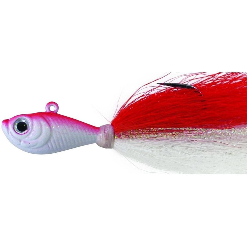 Spro Prime Bucktail Jigs White/Red / 1 oz