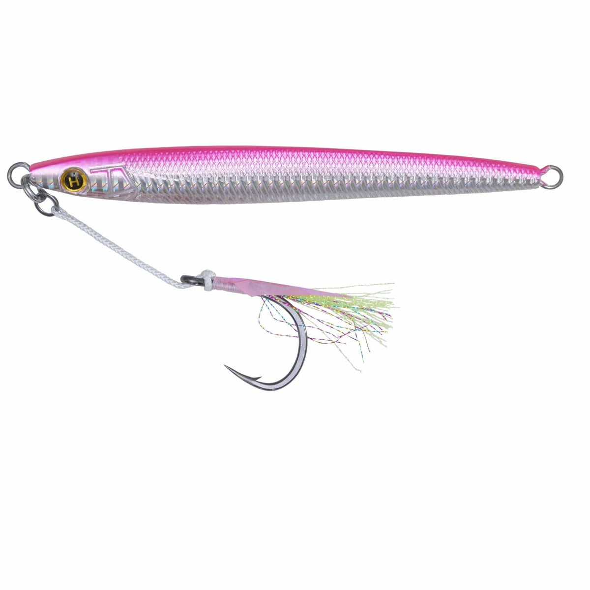 Hogy Sand Eel Jigs w/ Assist Hook 3.5oz - 5&quot; / SE Pink