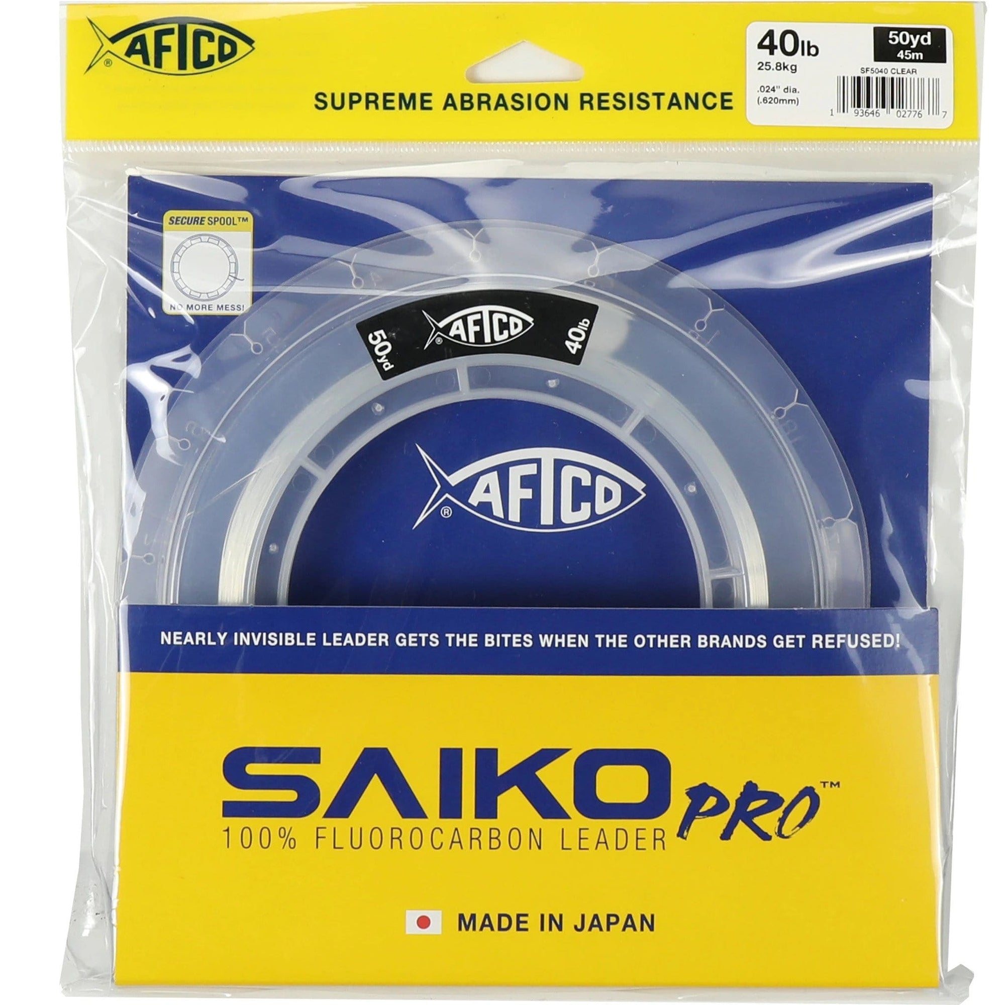 Aftco Saiko Pro 100% Fluorocarbon 25yd / 12lb