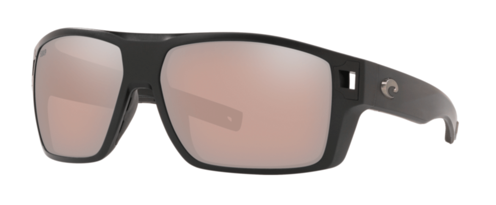 Costa Del Mar Diego Polarized Sunglasses (580P - Polycarbonate Lenses) Matte Gray - Blue Mirror (DGO 98 OBMP)