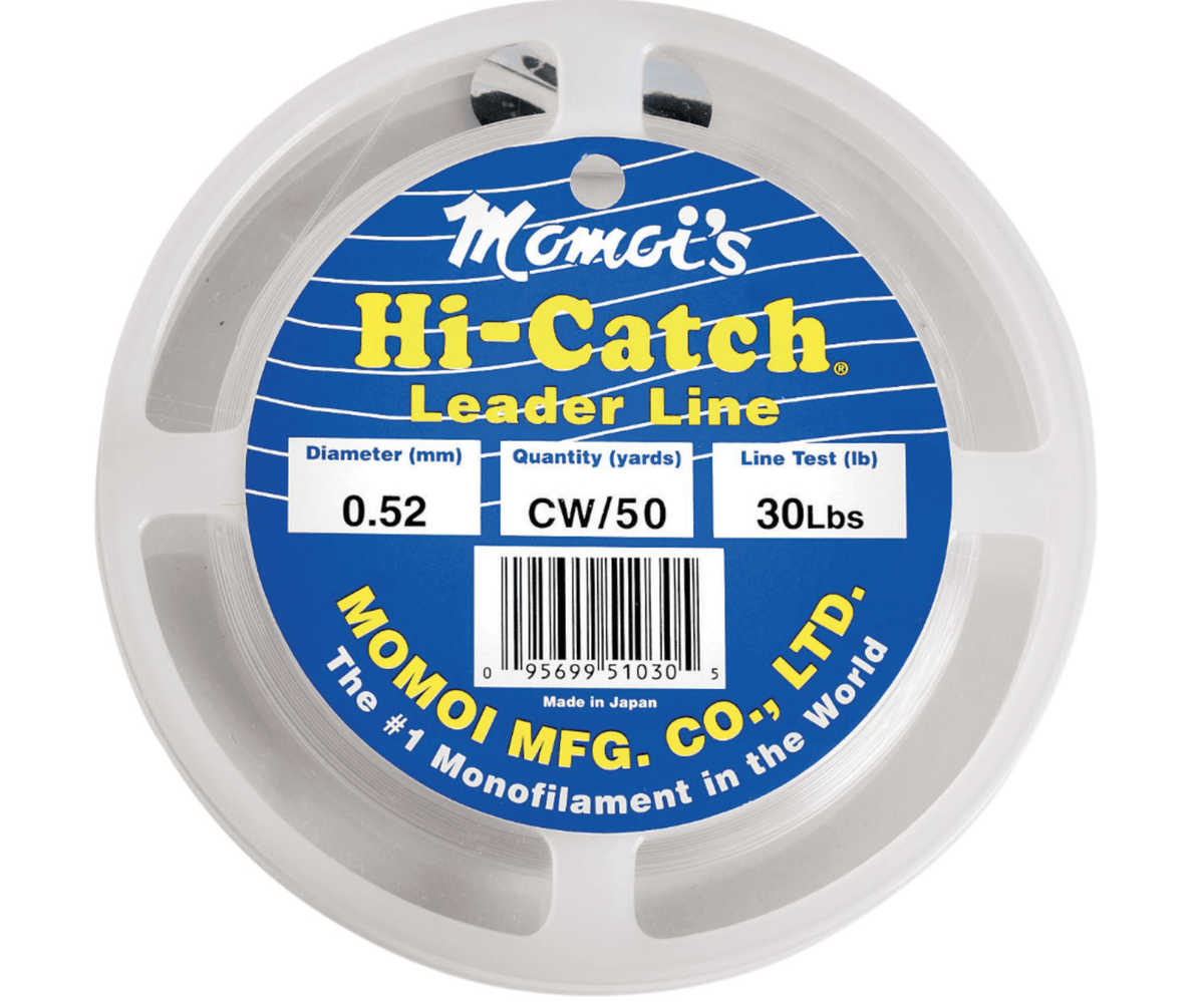 Momoi High Catch Monofilament Leader Material - 50yd 30lb