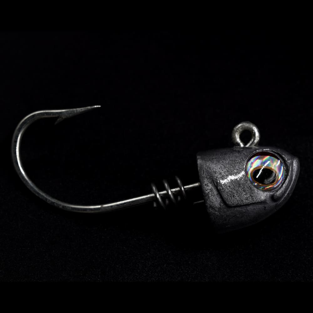No Live Bait Needed (NLBN) Screwlock Jigheads for 5&quot; Bait (2 Pack) Raw / 1 1/2oz