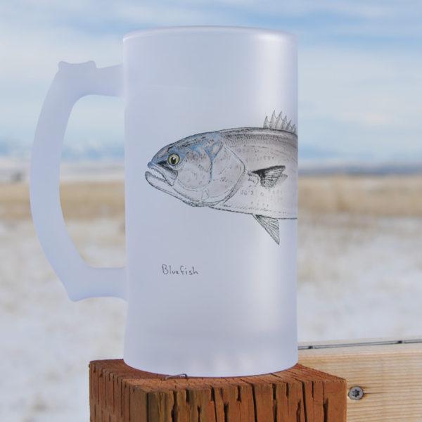 Currier Frosted Beer Mug Bluefish