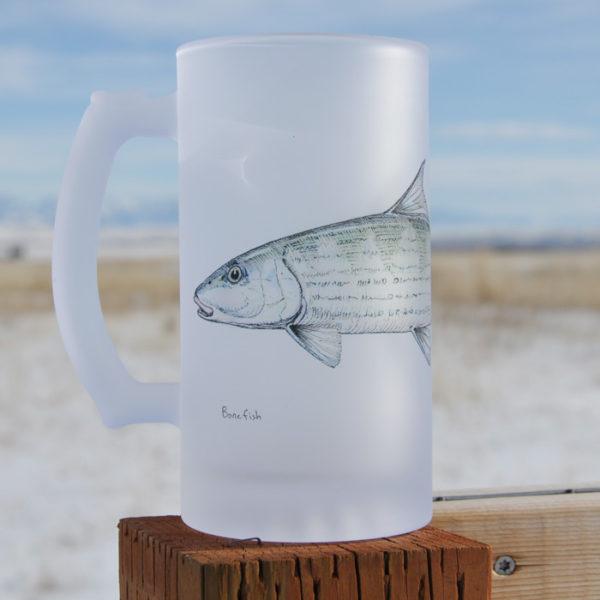 Currier Frosted Beer Mug Bluefish