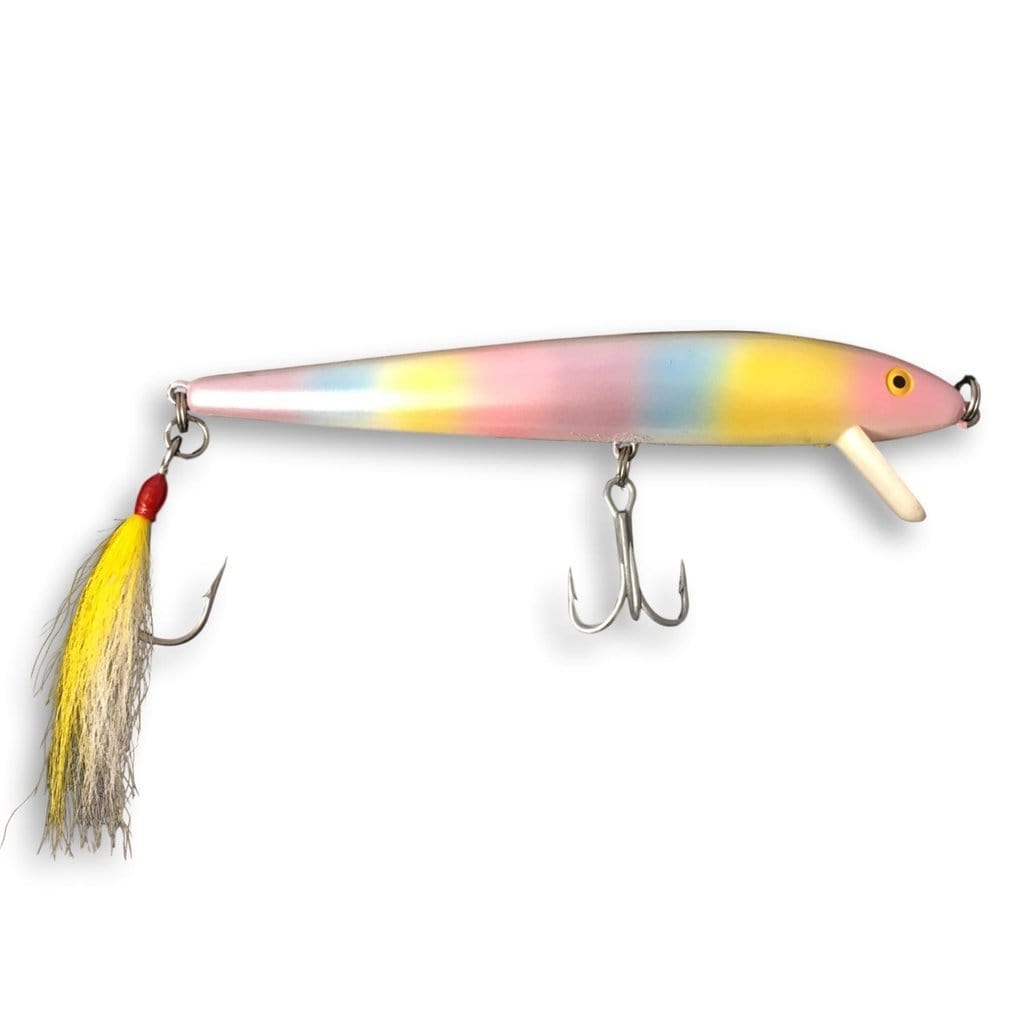 Cotton Cordell "Copper Dot" Loaded 7" Red Fin Swimmers Mother of Pearl