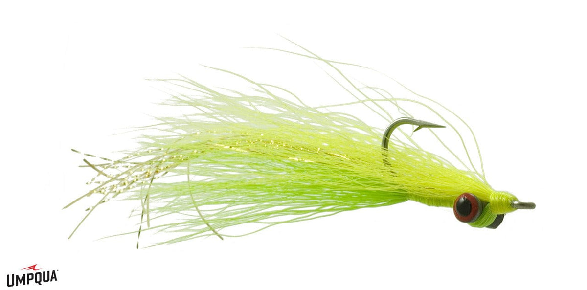 Clouser Minnow (Tutti Frutti) - Size 2 2 / Chartreuse/ White