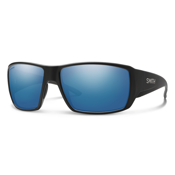 Guides Choice Matte Black + ChromaPop Polarized Blue Mirror Lens