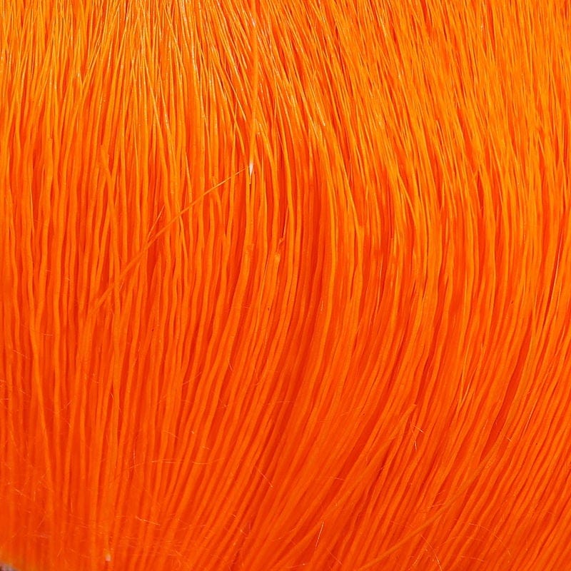 Deer Belly Hair Dyed over White Orange