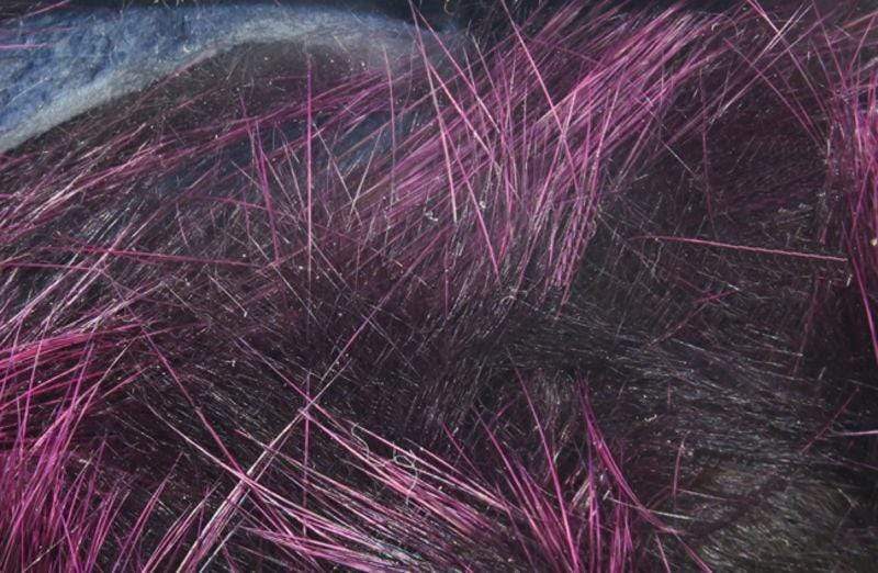 Crosscut Rabbit Strips Frosted Black / Fuchsia