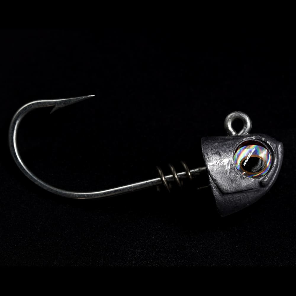 No Live Bait Needed (NLBN) Screwlock Jigheads for 5&quot; Bait (2 Pack) Raw / 2 oz