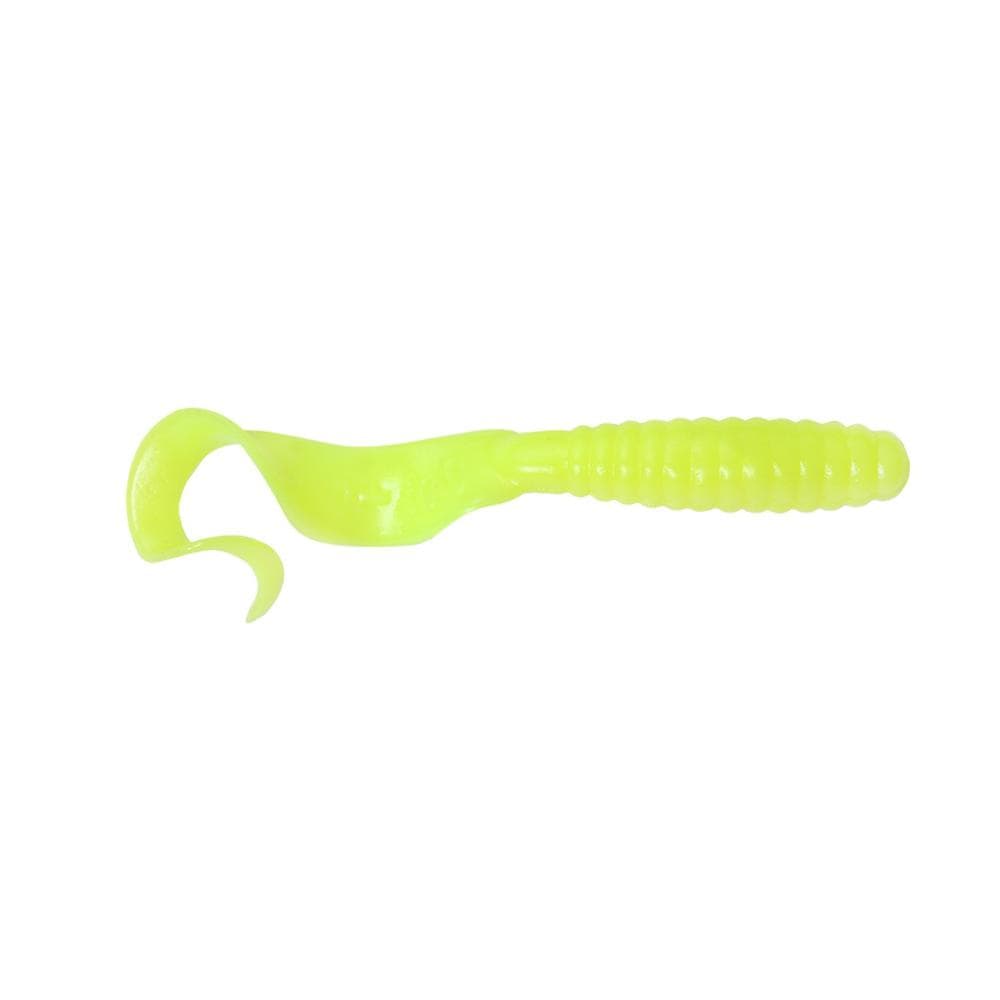 Sea Striker GOT-CHA Curtail Grubs 4&quot; - 20pk / Opaque Chartreuse
