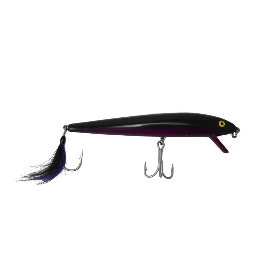 Cotton Cordell &quot;Copper Dot&quot; Loaded 7&quot; Red Fin Swimmers Black/Purple