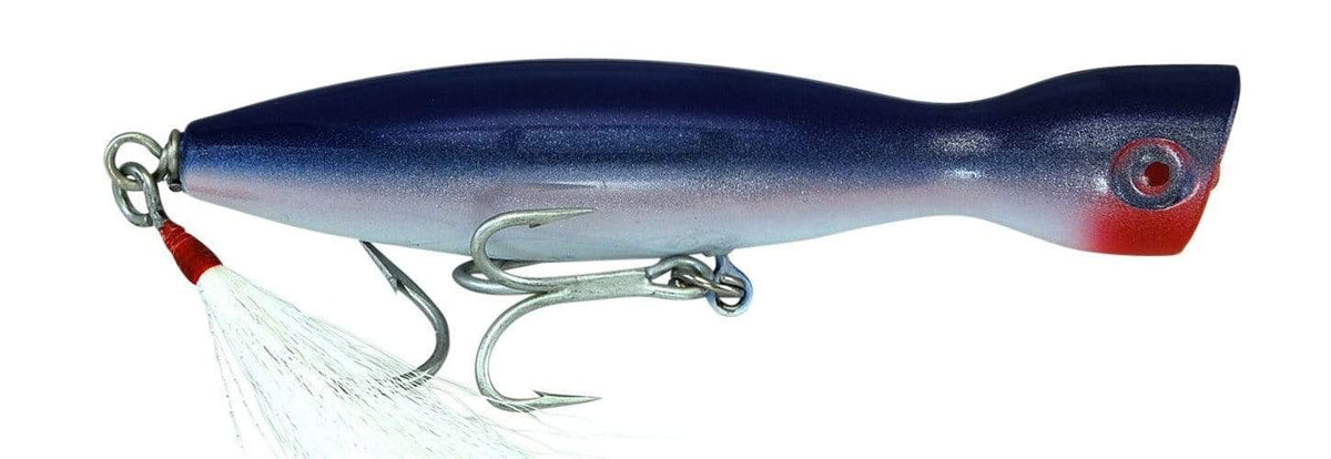Super Strike Heavy Little Neck Poppers 2 3/4 oz / Blue/White