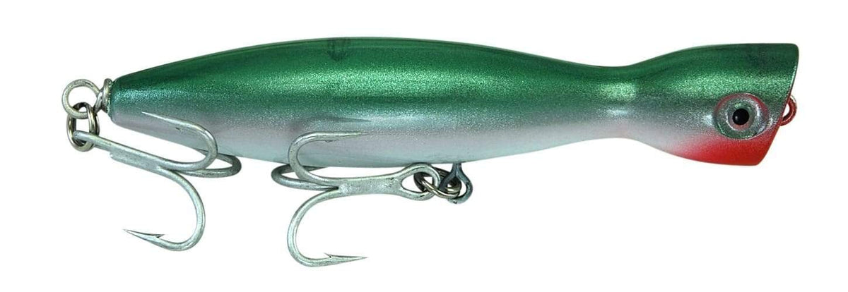 Super Strike Little Neck Poppers 1 1/2 oz / Green/White