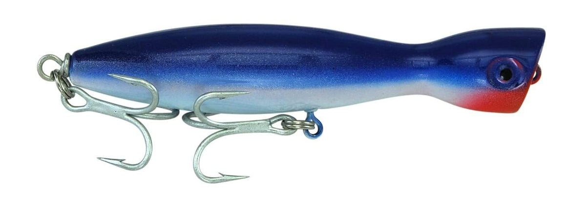 Super Strike Little Neck Poppers 2 3/8 oz / Blue/White