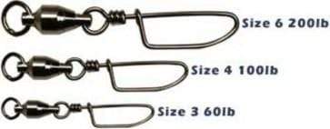 Spro BB Coastlock Snap Swivel - Size 3 3 Pack