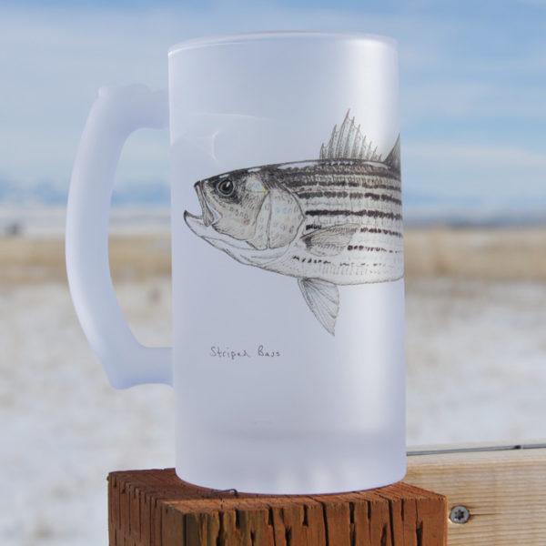 Currier Frosted Beer Mug Striper