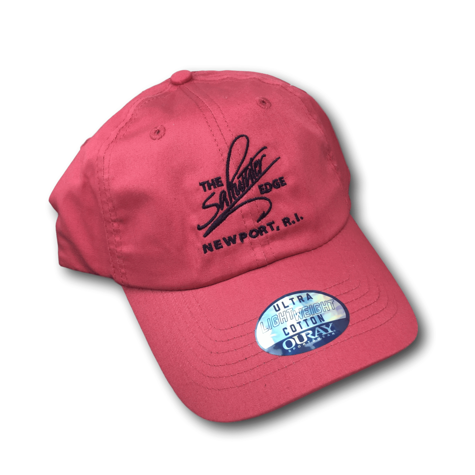 Saltwater Edge Logo Lightweight Epic Twill Cap Nantucket Red