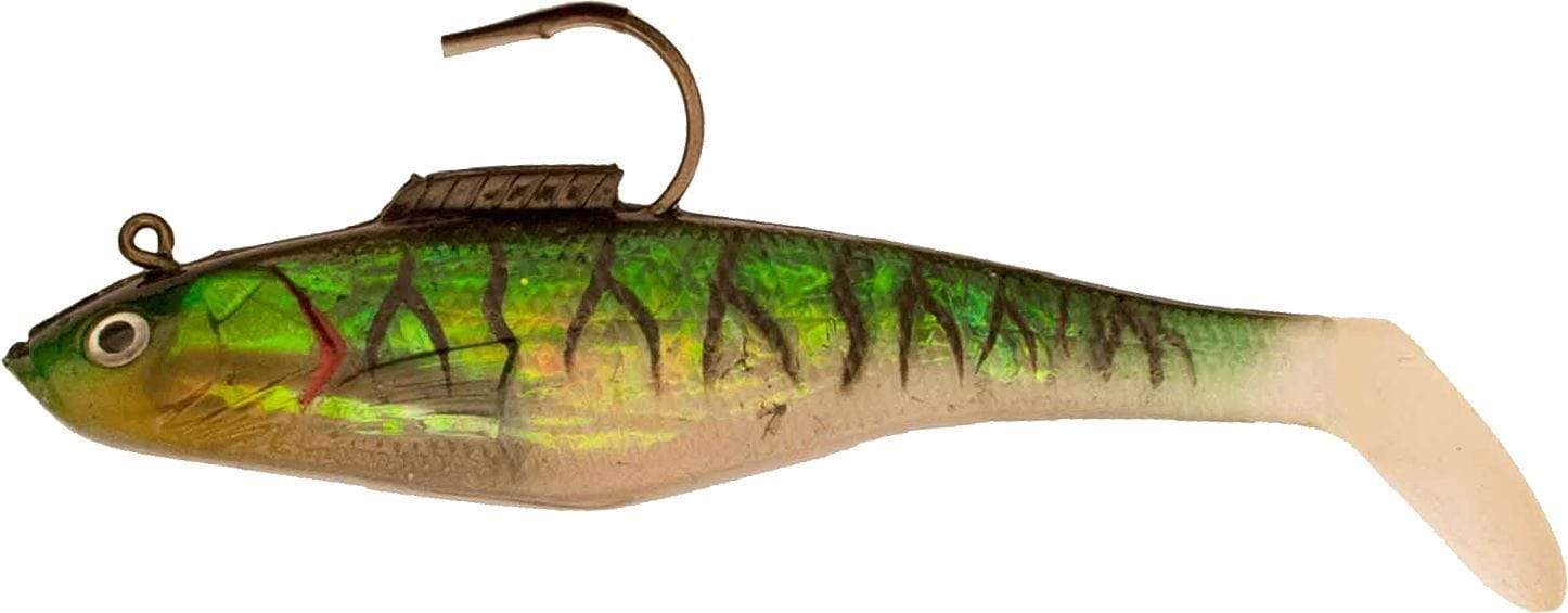 Tsunami Swim Shad (with Heavy Duty Hook) Pearl Spot / 7"
